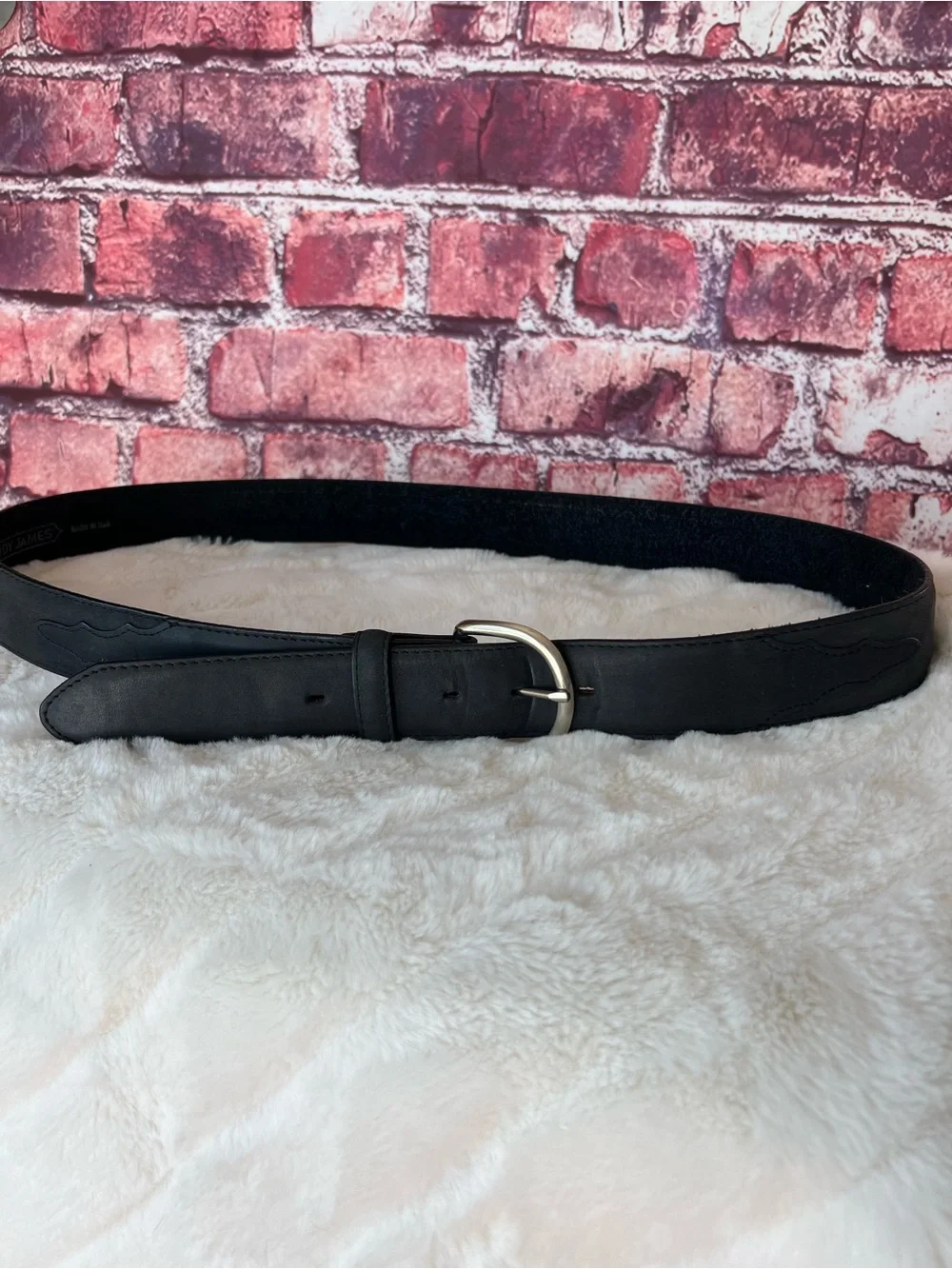 Cody James Black Leather Western Belt Made In USA